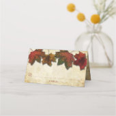 Fall Leaves Wedding Plaatskaartje (Voorkant)