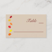 Fall Leaves Wedding Plaatskaartje (Voorkant)