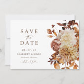 Fall Leaves Wedding Save The Date (Voorkant)