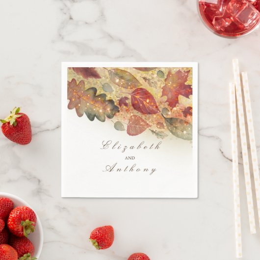 Fall Leaves Wedding Servet (Insitu)