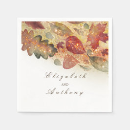 Fall Leaves Wedding Servet