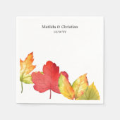 Fall Leaves Wedding Servet (Voorkant)