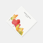 Fall Leaves Wedding Servet (Hoek)