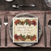 Fall Leaves Wedding Servet