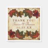 Fall Leaves Wedding Servet (Voorkant)