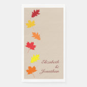 Fall Leaves Wedding Servet (Voorkant)