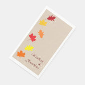 Fall Leaves Wedding Servet (Hoek)