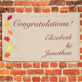 Fall Leaves Wedding Spandoek