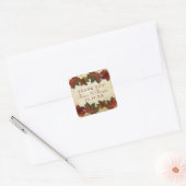 Fall Leaves Wedding Sticker (Envelop)