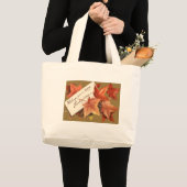 Fall Leaves wenst u een fijne Thanksgiving Grote Tote Bag (Voorkant (product))