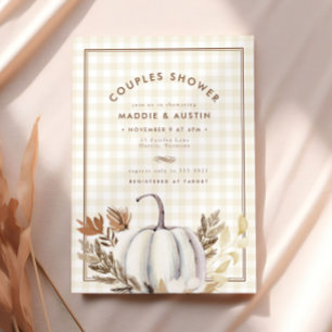 Fall Leaves White Pumpkin Couples Vrijgezellenfees