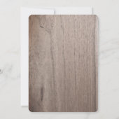 Fall Leaves Wood BaByQ BBQ Baby shower Invitation Kaart (Achterkant)