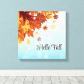 Fall Leaves Wrapped Canvas Art Afdruk (Insitu (Houten vloer))