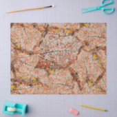 Fall lekt Oranje papier met fijne schijfjes (Craft)