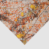 Fall lekt Oranje papier met fijne schijfjes (Detail)