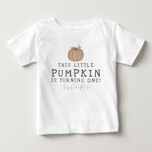 Fall Little Pumpkin verjaardagsfeest neutraal (Voorkant)