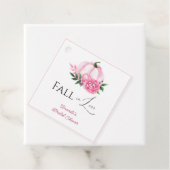 Fall Love Blush Roze Pompoen Rustieke Bruiloft Fee Bedankjes Labels (In situ)