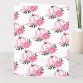 Fall Love Blush Roze Pompoen Rustieke Bruiloft Fee Bedankkaart (Achterkant)