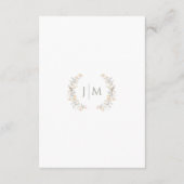 Fall Meadow Pastel Flower Wedding Details Cards Informatiekaartje (Achterkant)