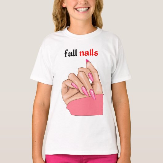 fall nails t-shirt (Voorkant)