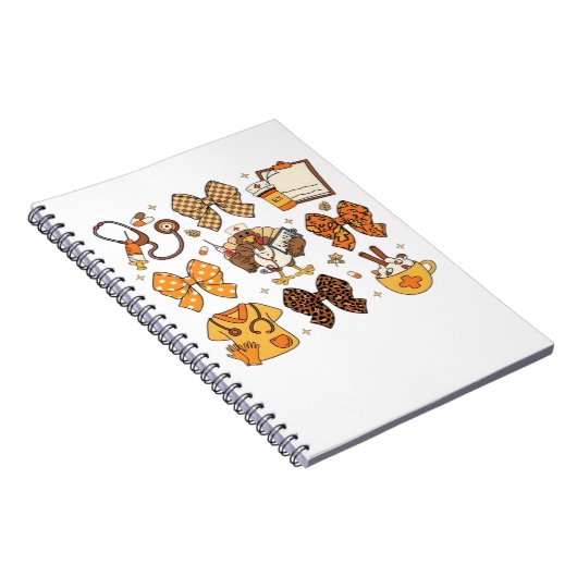 Fall Nurse Thanksgiving Classic T-Shirt.png Notitieboek (Rechterzijde)