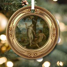 Fall of Man Garden of Eden Advent Jesse Tree Metalen Ornament