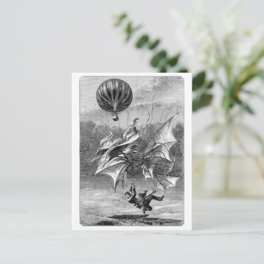 Fall of the Flying Man Briefkaart (Staand voorkant)