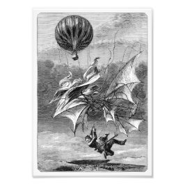 Fall of the Flying Man Foto Afdruk