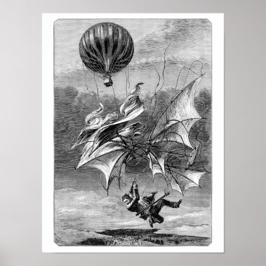 Fall of the Flying Man Poster (Voorkant)