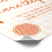Fall Oranje Gingham Cutie Pie Hoe oud waren ze Poster (Hoek)