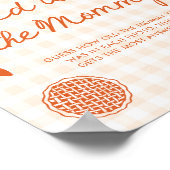 Fall Oranje Gingham Cutie Pie Hoe oud was de moede Poster (Hoek)