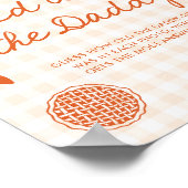 Fall Oranje Gingham Cutie Pie Hoe oud was de vader Poster (Hoek)