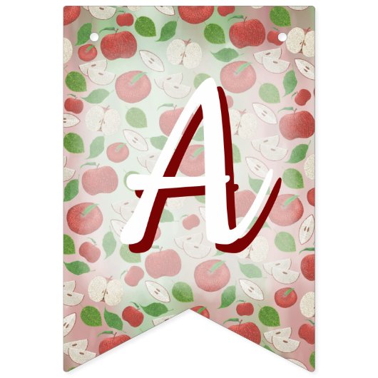 Fall Orchard Apple Harvest Birthday Bunting Banner (Derde vlag)