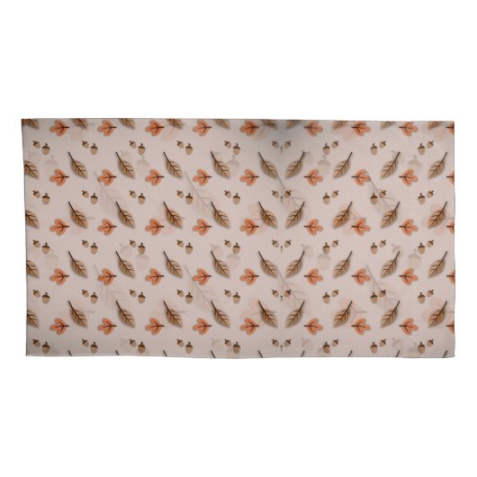 Fall Pattern Pillowcases – Matching Bedroom Beddin Kussensloop (Achterkant-Rechts)