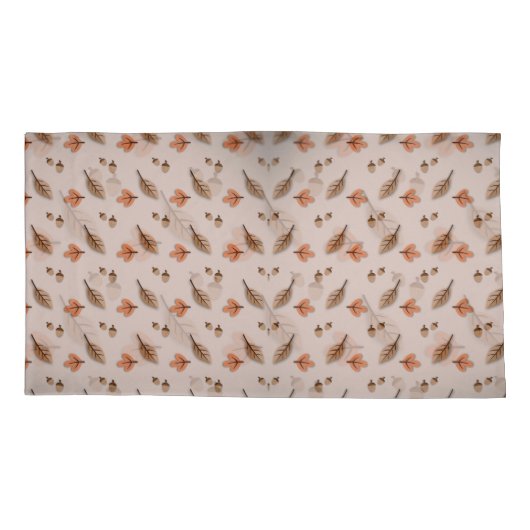 Fall Pattern Pillowcases – Matching Bedroom Beddin Kussensloop (Achterkant-Links)