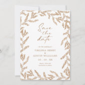 Fall Photo Wedding Save The Date (Voorkant)