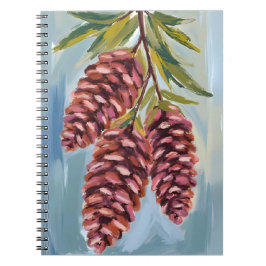 Fall Pinecones | Watercolor Autumn Painting Notitieboek
