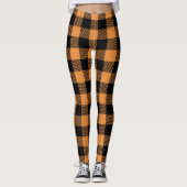 Fall Plaid Pattern Leggings (Voorkant)