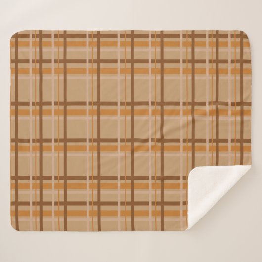 Fall Plaid Sherpa Deken (Voorkant (horizontaal))
