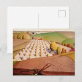 Fall Plowing, 1931 by Grant Wood Briefkaart (Voorkant / Achterkant)
