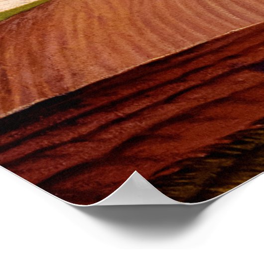 Fall Plowing, 1931 by Grant Wood Poster (Hoek)