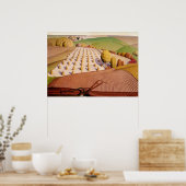 Fall Plowing, 1931 by Grant Wood Poster (Keuken)