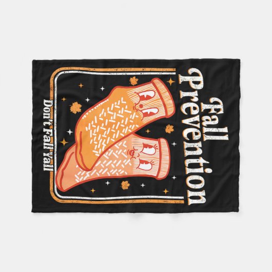 Fall Prevention Don't Fall Y'all Physical Therapy  Fleece Deken (Voorkant (Horizontaal))