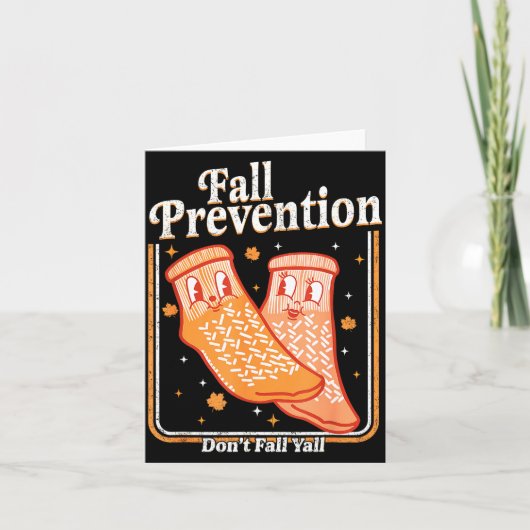 Fall Prevention Don't Fall Y'all Physical Therapy Kaart (Voorkant)