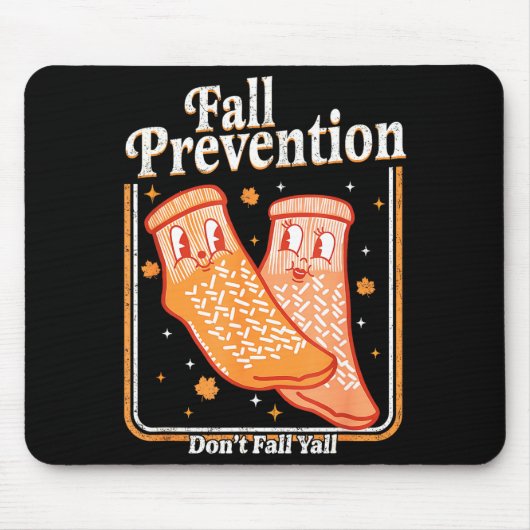 Fall Prevention Don't Fall Y'all Physical Therapy Muismat (Voorkant)