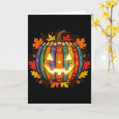 Fall Pumpkin Book Lover, Soky Librarian Teacher Ha Kaart (Gele Bloem)