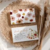 Fall Pumpkin Book Request Enclosure Card Informatiekaartje