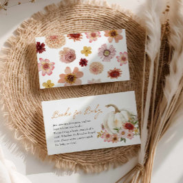 Fall Pumpkin Book Request Enclosure Card Informatiekaartje