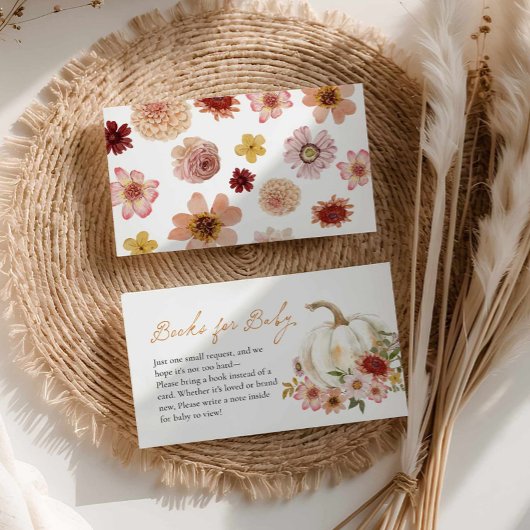 Fall Pumpkin Book Request Enclosure Card Informatiekaartje