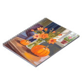 Fall Pumpkin Bouquet | Orange Flowers Autumn Notitieboek (Linkerzijde)